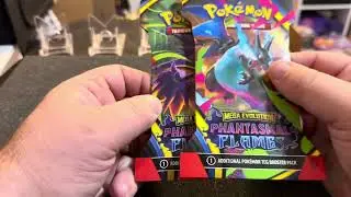 Pokemon Mega Evolution Phantasmal Flames Booster Pack Opening!