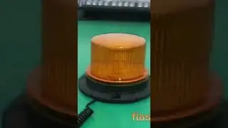 Cheapest amber rotating beacon light 12-24V ,60Wled available