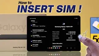 Samsung Galaxy Tab A9: How to Input SIM Card! [Install Nano SIM]