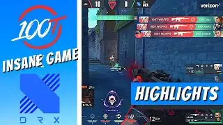 100t vs DRX QUALIFICATION Highlights | VCT Champions 2022 Highlights