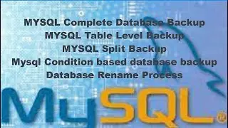 Mysql Database Backup and Restore | Mysql Database Backup and Restore using cmd| Mysql Tutorial