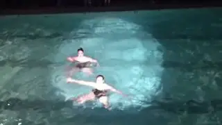 The Pirates of the Caribbean, 2017 Cygnets synchronized swim team, lake county central YMCA