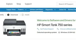 HP Smart Tank 750: как загрузить и установить драйверы принтера