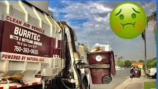 Garbage Truck | Burrtec Garbage Truck In Action | Garbage Trucks for Kids