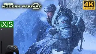 Modern Warfare 2 - Xbox Series X 4K Gameplay | Cliffhanger Mission (60fps)