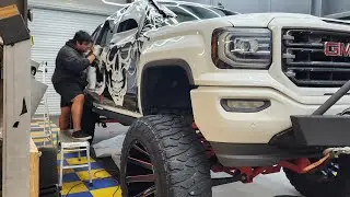 My wife's getting her lifted GMC Sierra wrapped