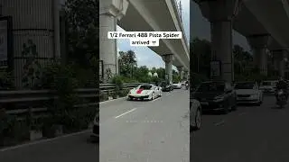 Ferrari 488 Pista Spider 💀☠️ Only 1 in India 🇮🇳 #supercars #ferrari #shorts #viral