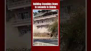 Five-Storey Building Crumbles Down In Seconds In Shimla
