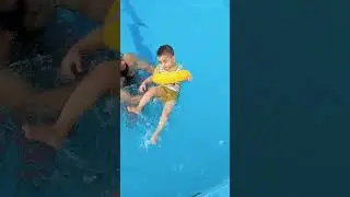 Swimming training   #cutebaby #funny #video #pool #viralvideo #shortsfeed #youtubeshorts #shorts
