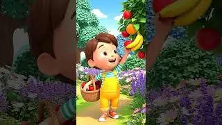 Counting Fruits 1 to 5 🍎🍌🍓 | Fun Kids Learning Song #youtubekids #kidssong #babysong