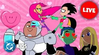 🔴 LIVE! Valentine's Day 💌 Teen Titans Go! and Teen Titans | #KidsCartoons @dckids