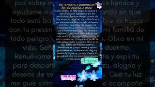 antes de dormir habla con dios 🙏🏼 COMPARTE #consejosdelalma #frases #amor #amor