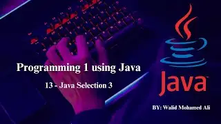 13 - Programming Basics - Java Selection 3