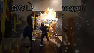 Gas leak explosion in gym equipment 🚨 #fy #motivation #fy #gym #gymtok #viralvideo