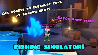 How to get into the secret fishing spot at Shadow Isles in Fishing Simulator Roblox!