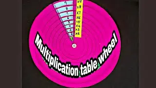Maths Working Model|Multiplication table from 1 to 12 working model|Multiplication table wheel model