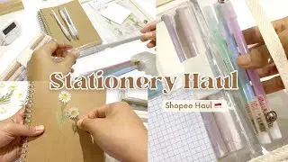 AESTHETIC STATIONERY HAUL 2022 | affordable shopee finds 🇮🇩