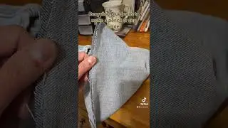 Recycling your jeans to make a Pencil or cup holder.￼￼