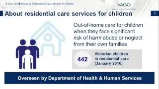 Follow up of Residential Care Services for Children