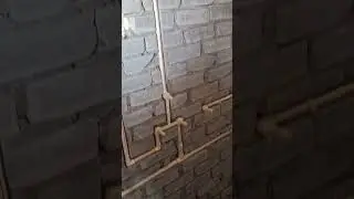 wall cutting in fly ash brick , # flyash brick , #flyash brick wall cutting for plumbing