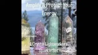 4 Crystal Lightwork Sparkle Manifestation Set #crystal #crystals #lightworker #starseed