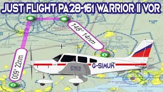 Somewhat Rusty VOR - VOR Sight Seeing Practice | MSFS Just Flight PA28-161 Warrior II