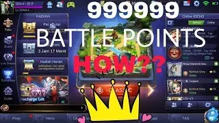 WOW!!! Trick Battle Point Mobile legends!!! 100%works