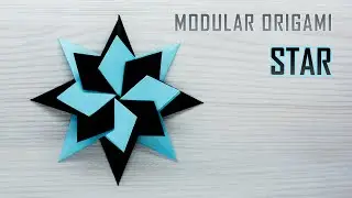 Origami 8 pointed modular star instructions - Easy modular origami ideas