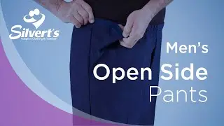Men's Open Side Pants for Easy Independent Dressing Solutions