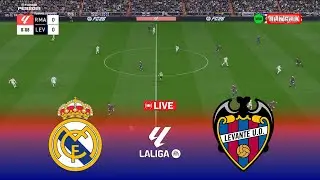🔴LIVE : Real Madrid vs Levante - La Liga 2025/26 Match en vivo | Pes 21 Simulation Gameplay