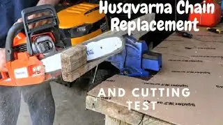 Chainsaw Chain Replacement And Cutting Test - Husqvarna 120 Mark II - Everything Else Australia