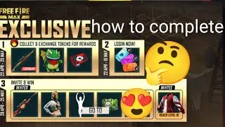 how to complete ff invite & win event | new red angalic tshirt #howtocompletenewinvite&wineventinff