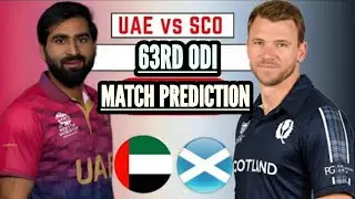 Scotland vs United Arab Emirates, ICCCWCLT, Today Match Prediction