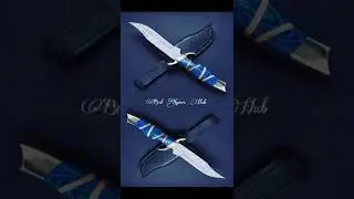 Damascus Steel Hunting Knives - D2 Steel Survival Knives