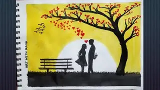 beautiful couple drawing under ||Valentines day drawing||#shortsarts