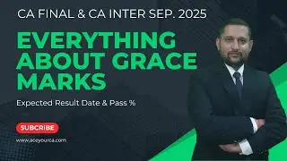 Everything about Grace Marks in CA Final & CA Inter Sep. 25 Exams!! Expected Result Date & Pass % |