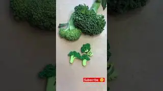 Polymer clay Miniature Food Broccoli 🥦 #shorts #clayart #polymerclay #viral