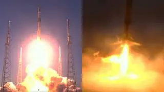 Falcon 9 launches GPS III SV06 and Falcon 9 first stage landing