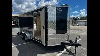 ROCK SOLID CARGO - 7X16 TANDEM ENCLOSED TRAILER / KLEIN QUALITY TRAILERS OF NORTHPORT AND SEMMES, AL