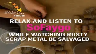Relax and listen to SoFaygo while watching rusty scrap metal be salvaged