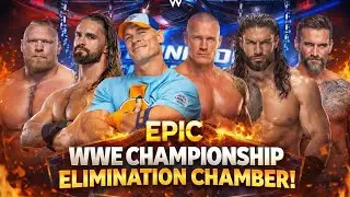 FULL MATCH- brock vs seth vs Cena vs Orton vs roman vs punk _elimination chamber match 