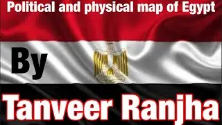 Political and physical map of Egypt