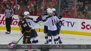 Dmitri Voronkov's powerplay goal vs Flames (25 jan 2024)
