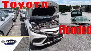 This Toyota Camry XSE Flood Car At Copert Is A Challenge And Huge Gamble!