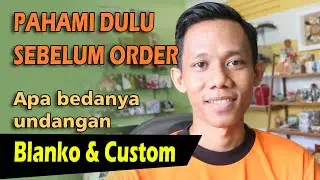 Beda Undangan Blanko dan Undangan Custom