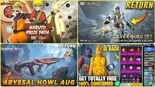 🔴 NARUTO PRIZE PATH CONFIRM | SILVER GURU M416 RETURN | ABYSSAL HOWL AUG RETURN | BAPE SET RETURN 🤩