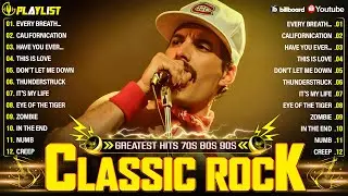 Top 100 Classic Rock Songs 70s 80s 90s ⚡Queen, Nirvana, Guns N' Roses, Metallica, ACDC, Aerosmith