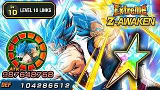 100% EZA TEQ LR GOD GOKU & GOD VEGETA LEVEL 10 LINKS!!!!!!!!!!! Dragon Ball Z Dokkan Battle