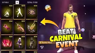 Beat Carnival Event All Rewards Review 😳🤯 | Free Fire New Event | FF New Event | New Event Free Fire