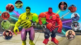 Franklin Try New Avengers Ben 10 Watch And Become Superhero in GTA 5!